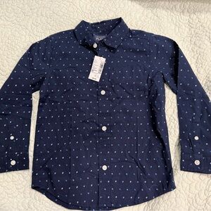 The Children's Place Dark Blue Button Down Shirt